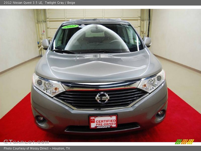 Twilight Gray / Beige 2012 Nissan Quest 3.5 LE