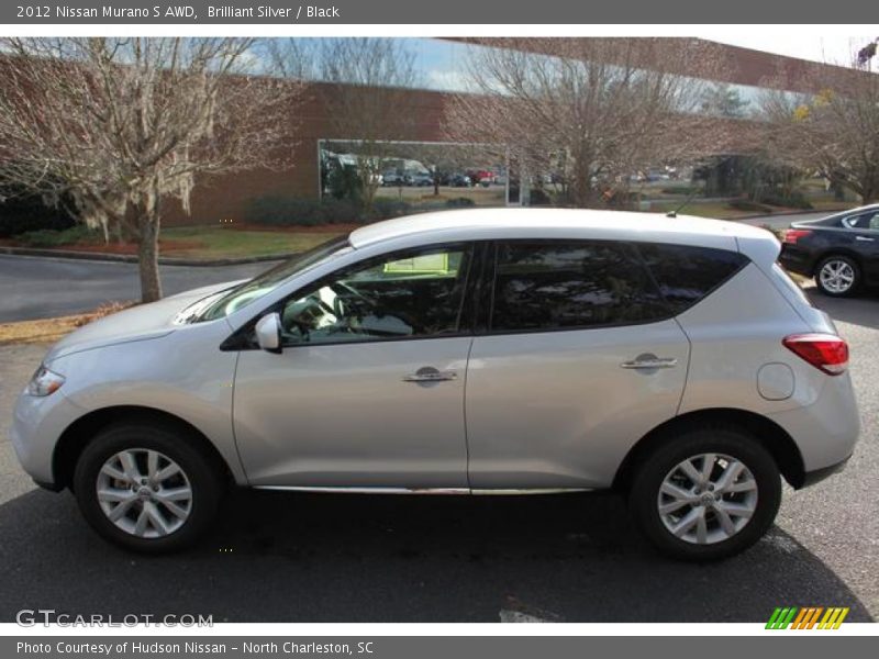 Brilliant Silver / Black 2012 Nissan Murano S AWD