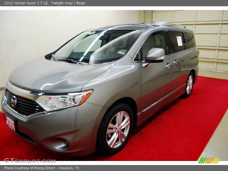 Twilight Gray / Beige 2012 Nissan Quest 3.5 LE