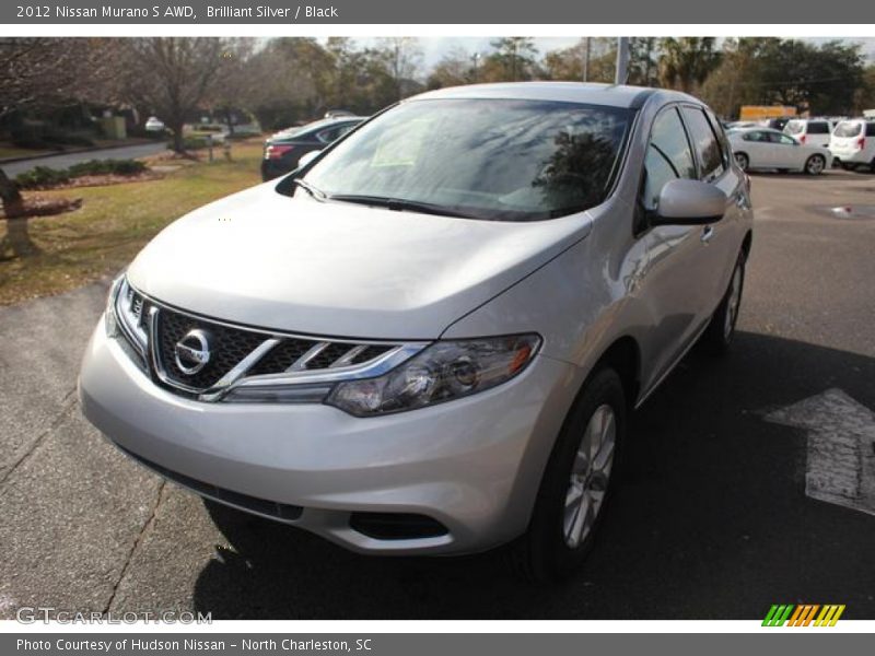 Brilliant Silver / Black 2012 Nissan Murano S AWD