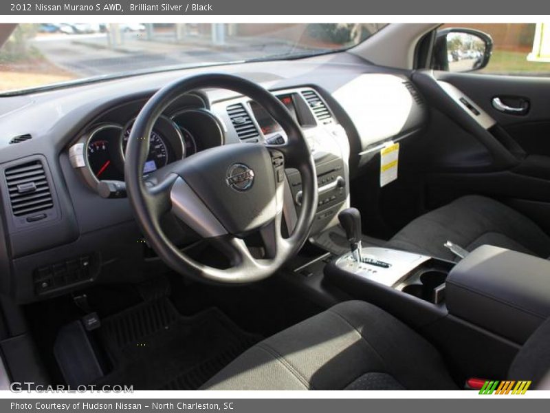 Brilliant Silver / Black 2012 Nissan Murano S AWD