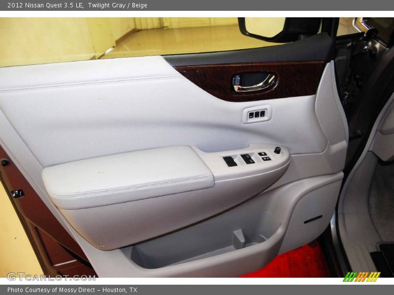 Twilight Gray / Beige 2012 Nissan Quest 3.5 LE
