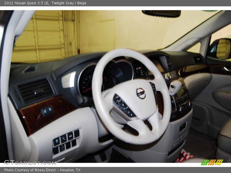 Twilight Gray / Beige 2012 Nissan Quest 3.5 LE