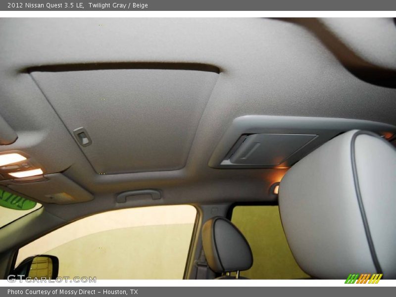 Twilight Gray / Beige 2012 Nissan Quest 3.5 LE