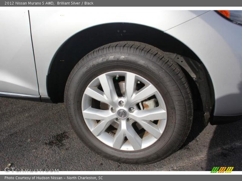 Brilliant Silver / Black 2012 Nissan Murano S AWD