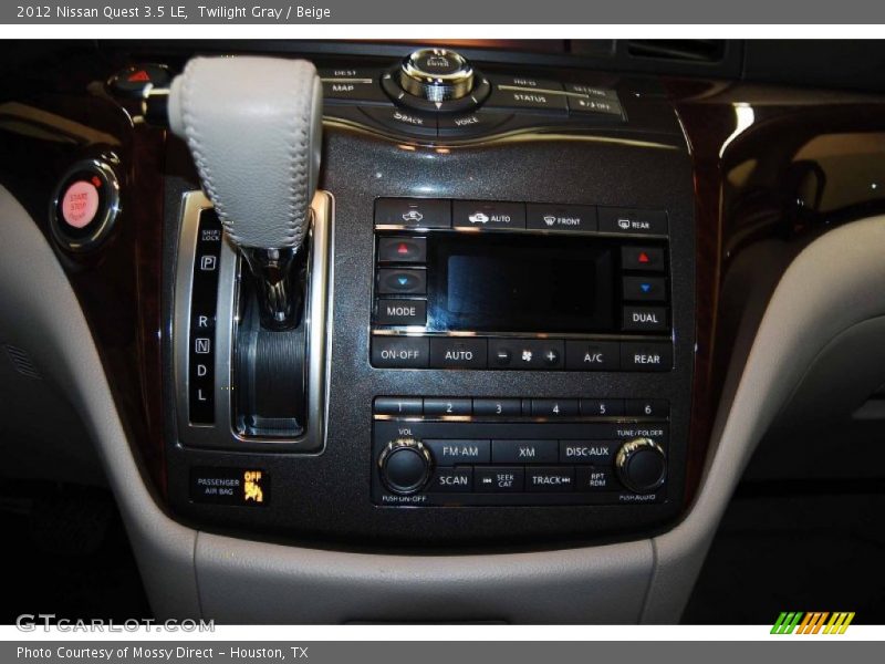 Twilight Gray / Beige 2012 Nissan Quest 3.5 LE