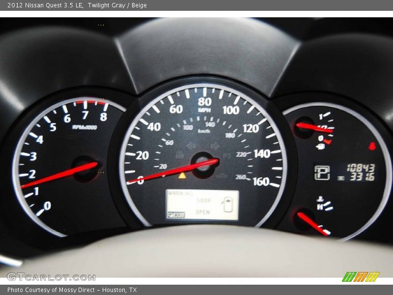 Twilight Gray / Beige 2012 Nissan Quest 3.5 LE