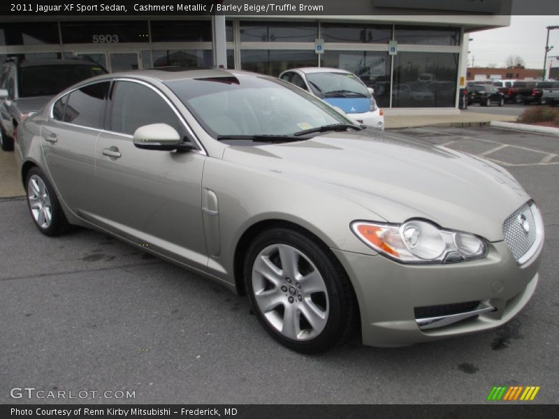 Cashmere Metallic / Barley Beige/Truffle Brown 2011 Jaguar XF Sport Sedan