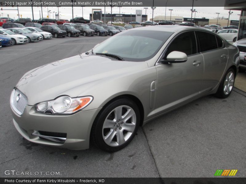 Cashmere Metallic / Barley Beige/Truffle Brown 2011 Jaguar XF Sport Sedan