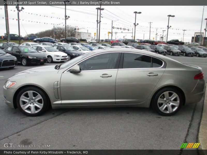 Cashmere Metallic / Barley Beige/Truffle Brown 2011 Jaguar XF Sport Sedan