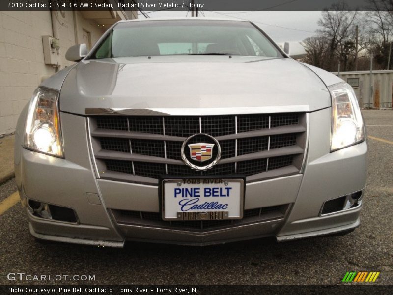 Radiant Silver Metallic / Ebony 2010 Cadillac CTS 4 3.6 AWD Sedan