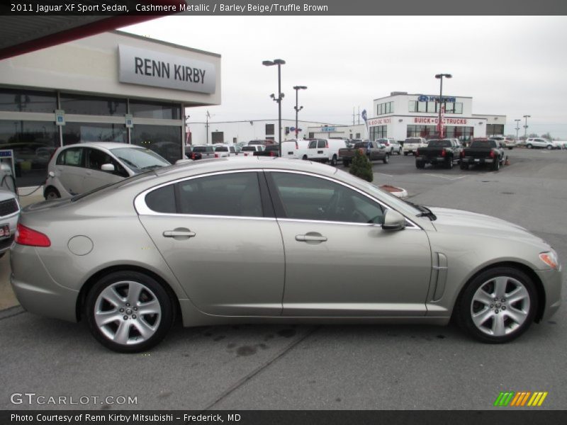 Cashmere Metallic / Barley Beige/Truffle Brown 2011 Jaguar XF Sport Sedan