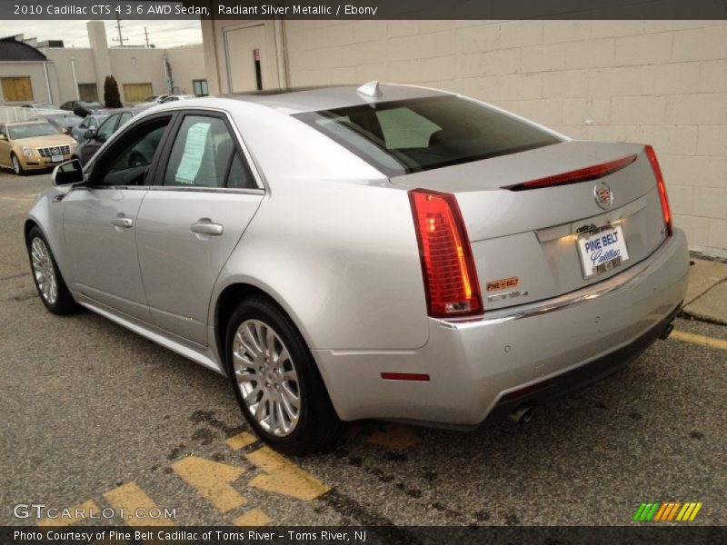 Radiant Silver Metallic / Ebony 2010 Cadillac CTS 4 3.6 AWD Sedan