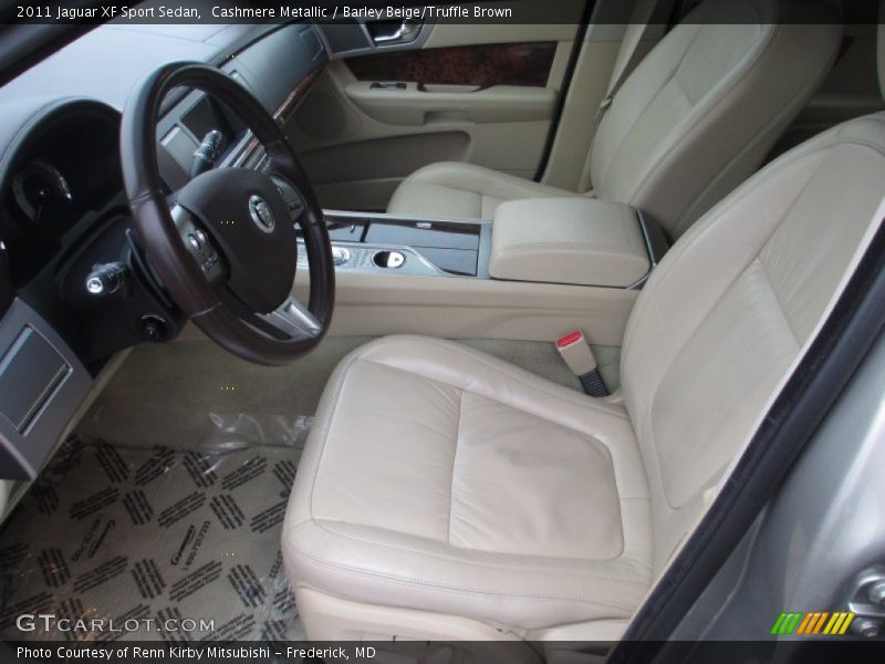 Cashmere Metallic / Barley Beige/Truffle Brown 2011 Jaguar XF Sport Sedan