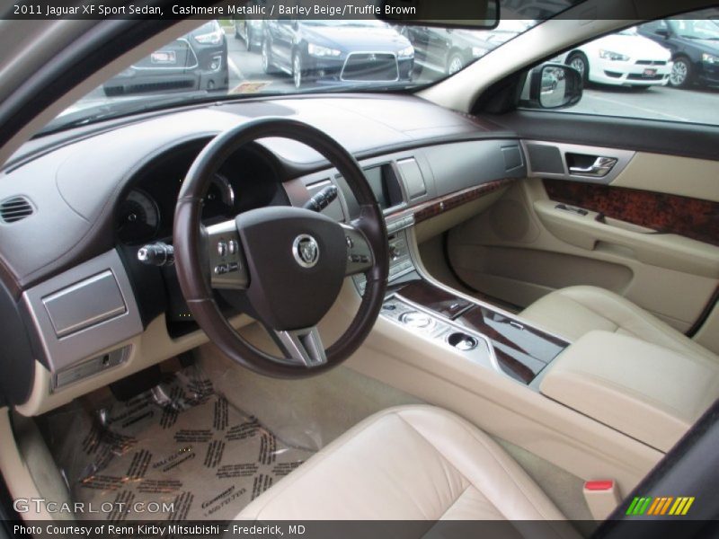 Cashmere Metallic / Barley Beige/Truffle Brown 2011 Jaguar XF Sport Sedan
