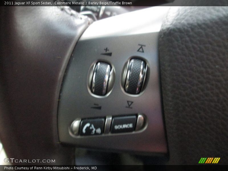 Cashmere Metallic / Barley Beige/Truffle Brown 2011 Jaguar XF Sport Sedan