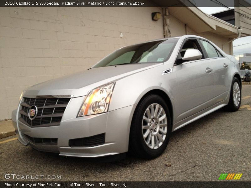 Radiant Silver Metallic / Light Titanium/Ebony 2010 Cadillac CTS 3.0 Sedan