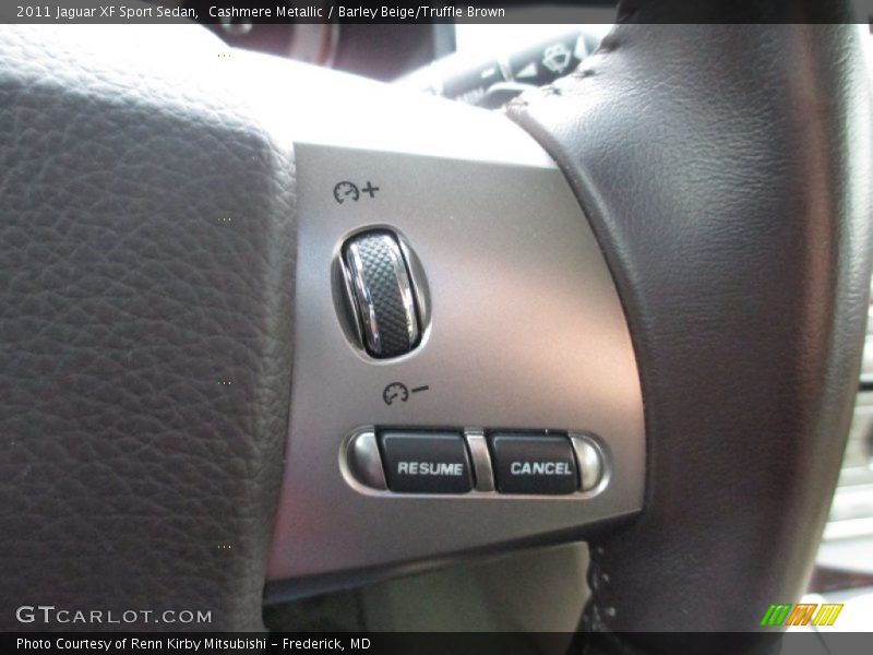 Cashmere Metallic / Barley Beige/Truffle Brown 2011 Jaguar XF Sport Sedan