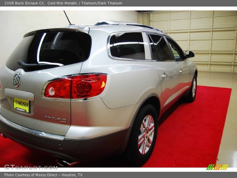 Gold Mist Metallic / Titanium/Dark Titanium 2008 Buick Enclave CX