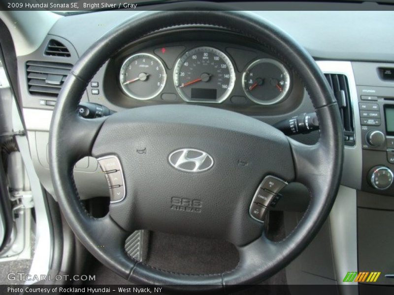 Bright Silver / Gray 2009 Hyundai Sonata SE