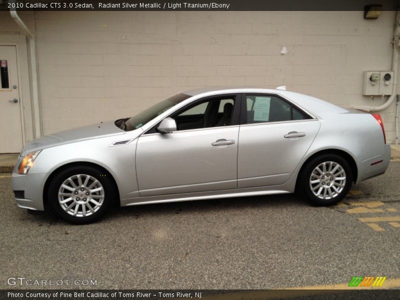 Radiant Silver Metallic / Light Titanium/Ebony 2010 Cadillac CTS 3.0 Sedan