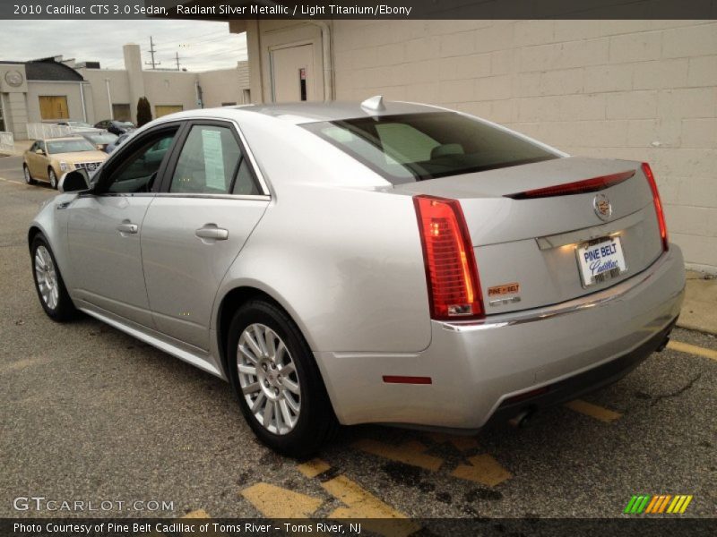 Radiant Silver Metallic / Light Titanium/Ebony 2010 Cadillac CTS 3.0 Sedan