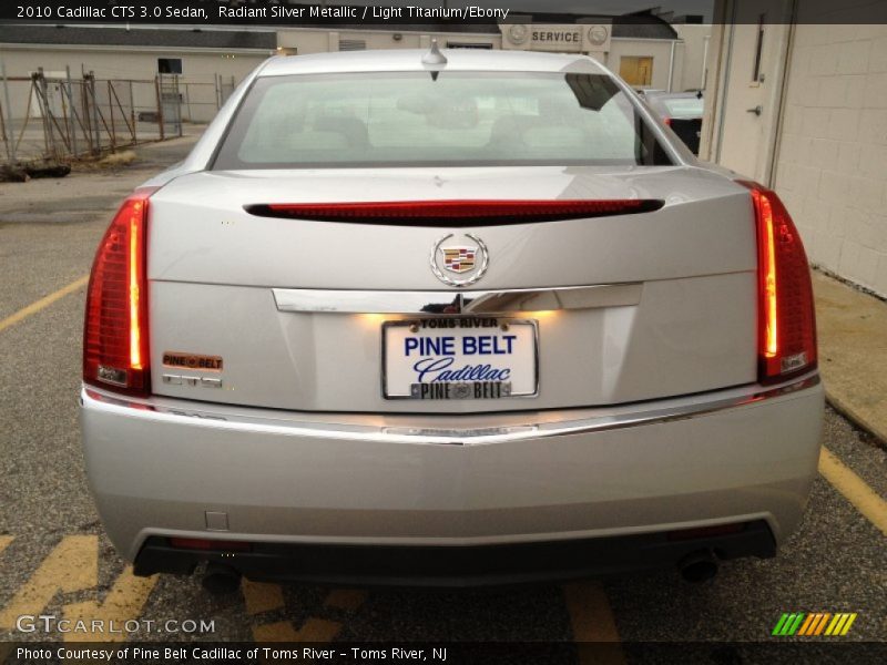 Radiant Silver Metallic / Light Titanium/Ebony 2010 Cadillac CTS 3.0 Sedan