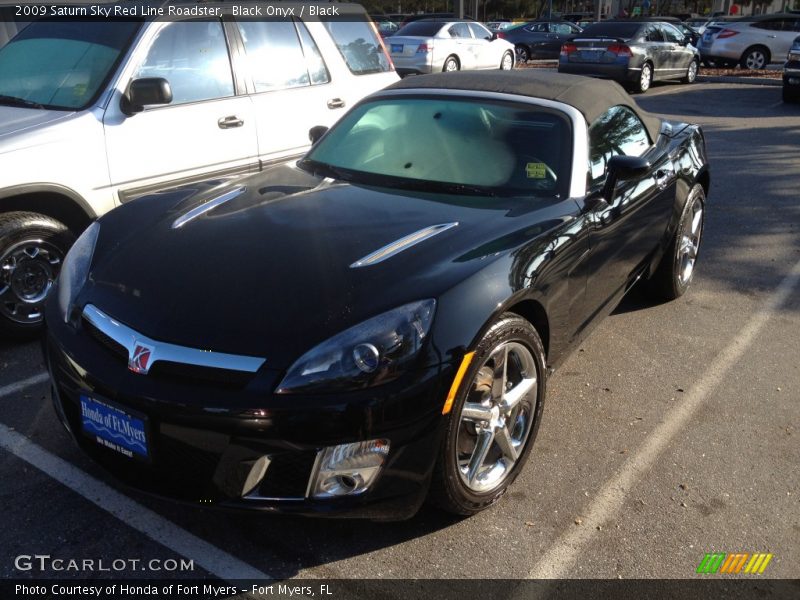 Black Onyx / Black 2009 Saturn Sky Red Line Roadster