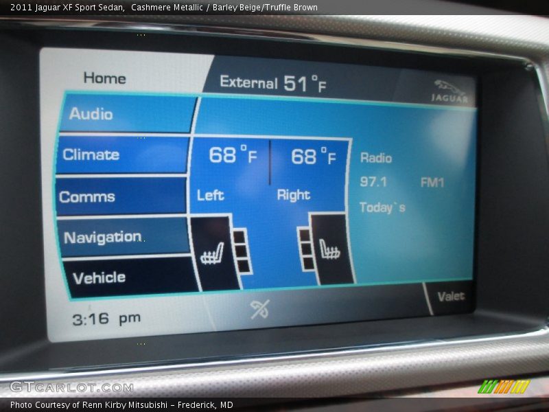 Cashmere Metallic / Barley Beige/Truffle Brown 2011 Jaguar XF Sport Sedan