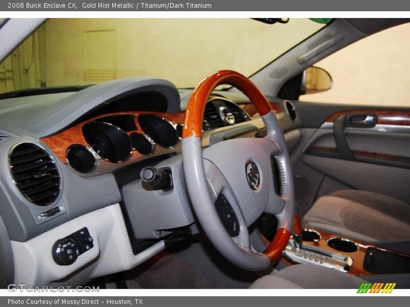 Gold Mist Metallic / Titanium/Dark Titanium 2008 Buick Enclave CX