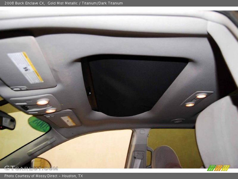 Gold Mist Metallic / Titanium/Dark Titanium 2008 Buick Enclave CX