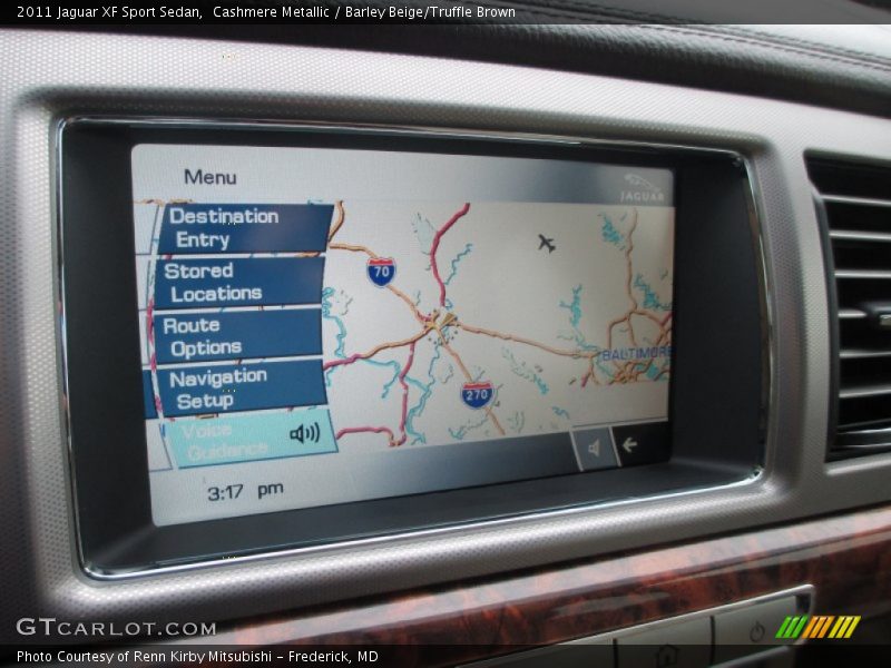 Cashmere Metallic / Barley Beige/Truffle Brown 2011 Jaguar XF Sport Sedan