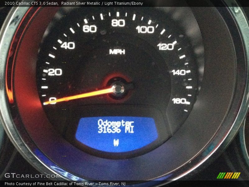 Radiant Silver Metallic / Light Titanium/Ebony 2010 Cadillac CTS 3.0 Sedan