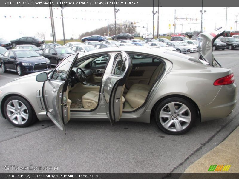 Cashmere Metallic / Barley Beige/Truffle Brown 2011 Jaguar XF Sport Sedan