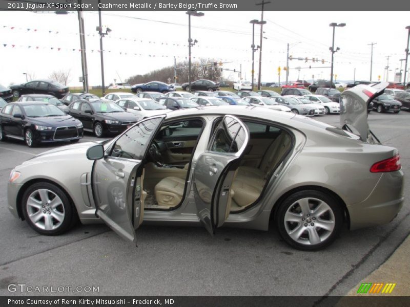 Cashmere Metallic / Barley Beige/Truffle Brown 2011 Jaguar XF Sport Sedan