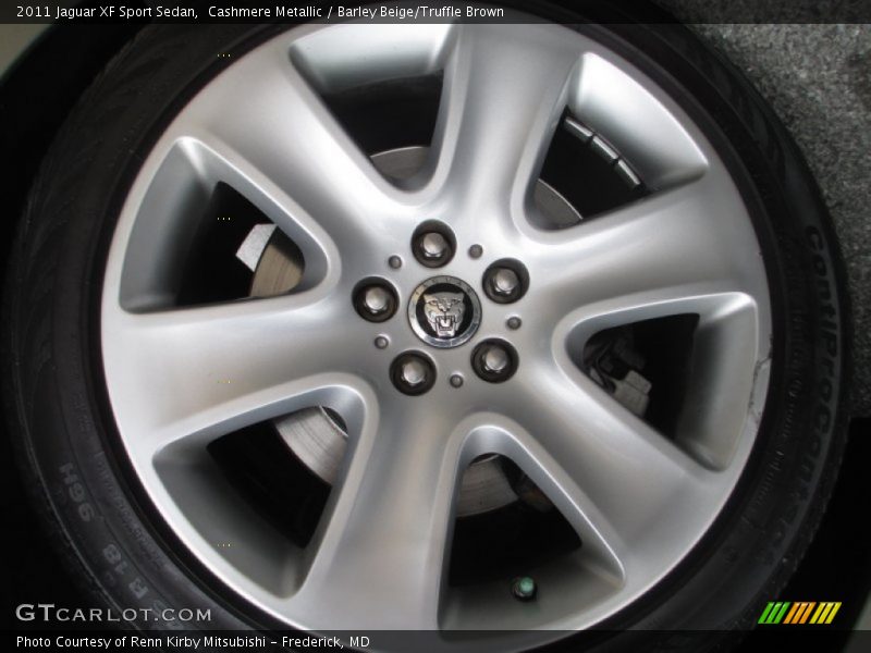 Cashmere Metallic / Barley Beige/Truffle Brown 2011 Jaguar XF Sport Sedan