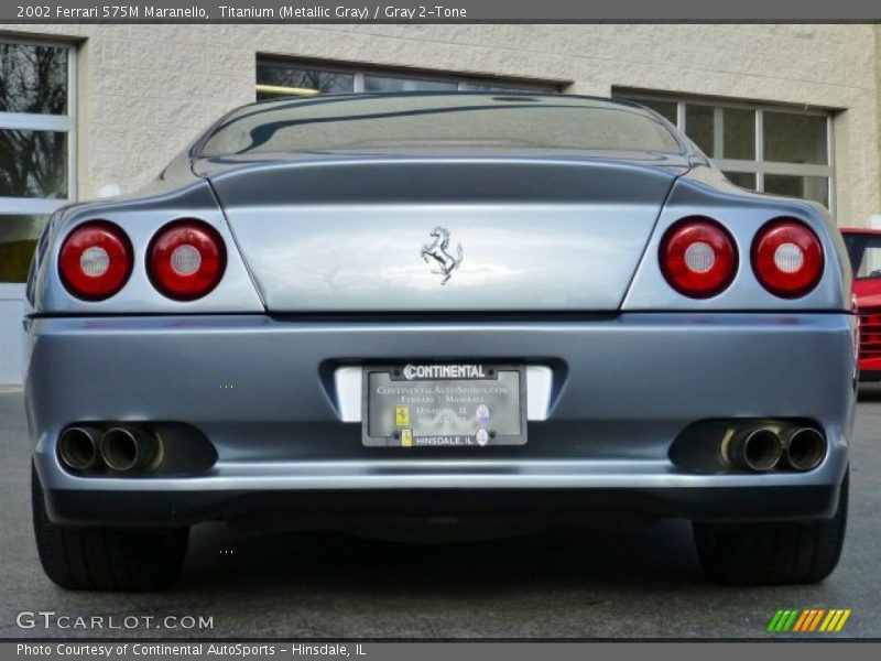 Titanium (Metallic Gray) / Gray 2-Tone 2002 Ferrari 575M Maranello