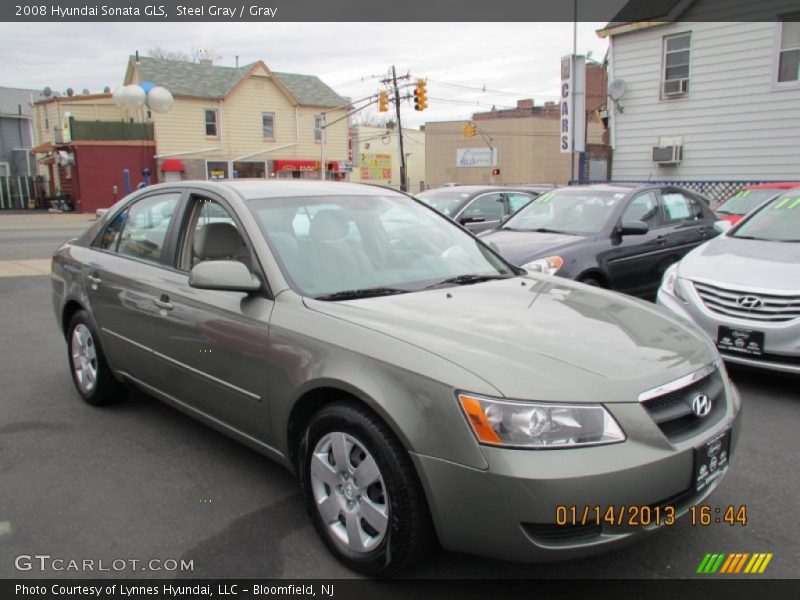Steel Gray / Gray 2008 Hyundai Sonata GLS