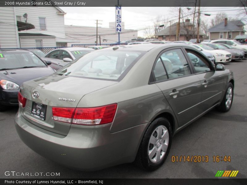Steel Gray / Gray 2008 Hyundai Sonata GLS