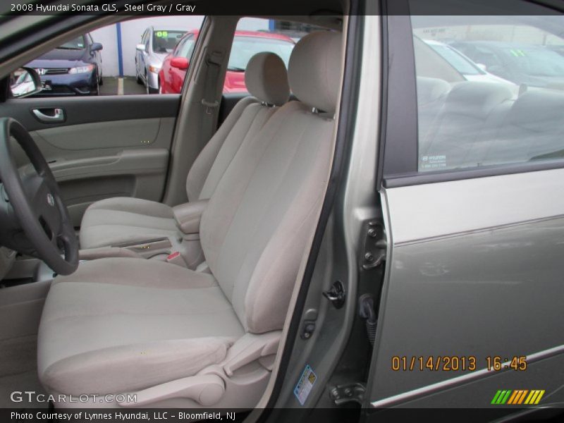 Steel Gray / Gray 2008 Hyundai Sonata GLS
