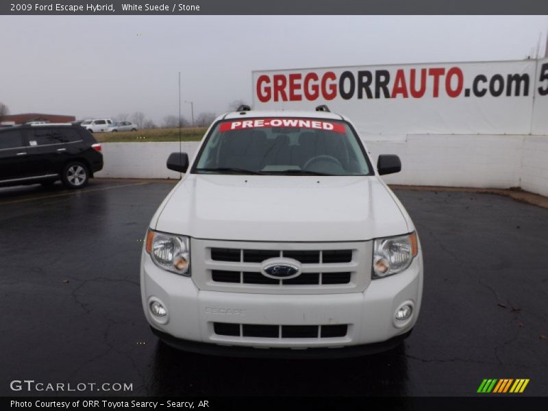 White Suede / Stone 2009 Ford Escape Hybrid