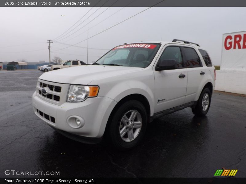 White Suede / Stone 2009 Ford Escape Hybrid