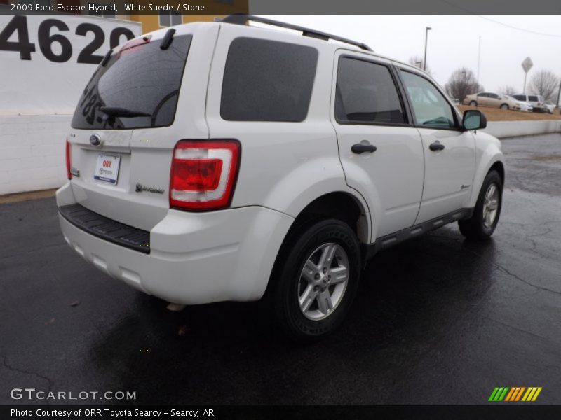 White Suede / Stone 2009 Ford Escape Hybrid