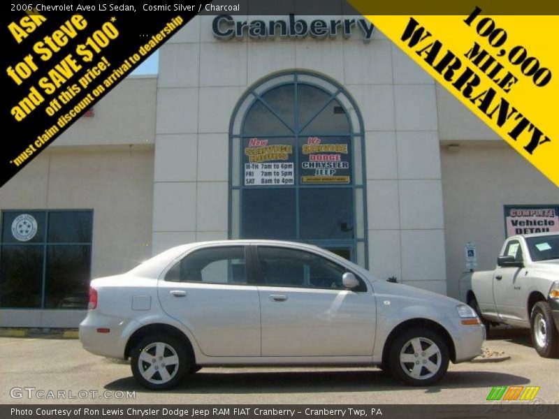 Cosmic Silver / Charcoal 2006 Chevrolet Aveo LS Sedan