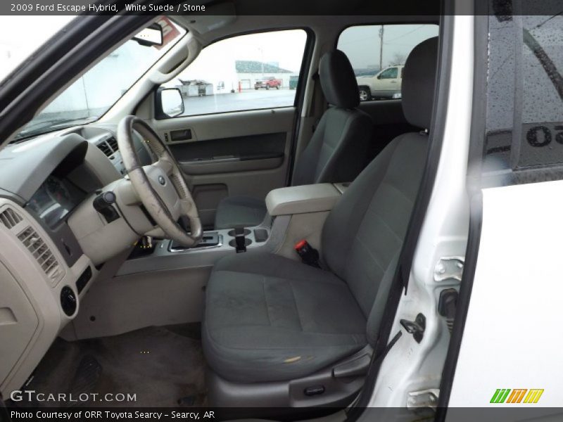 White Suede / Stone 2009 Ford Escape Hybrid