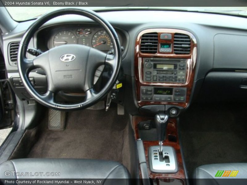 Ebony Black / Black 2004 Hyundai Sonata V6