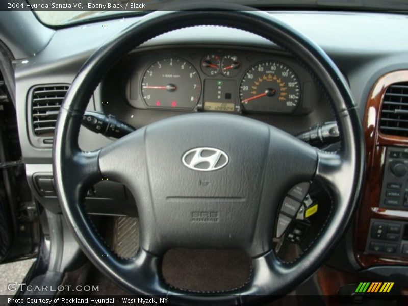 Ebony Black / Black 2004 Hyundai Sonata V6