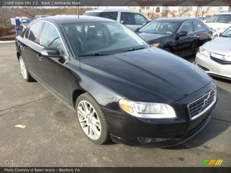 Black / Anthracite Black 2008 Volvo S80 3.2