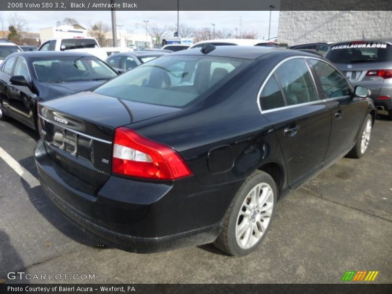 Black / Anthracite Black 2008 Volvo S80 3.2