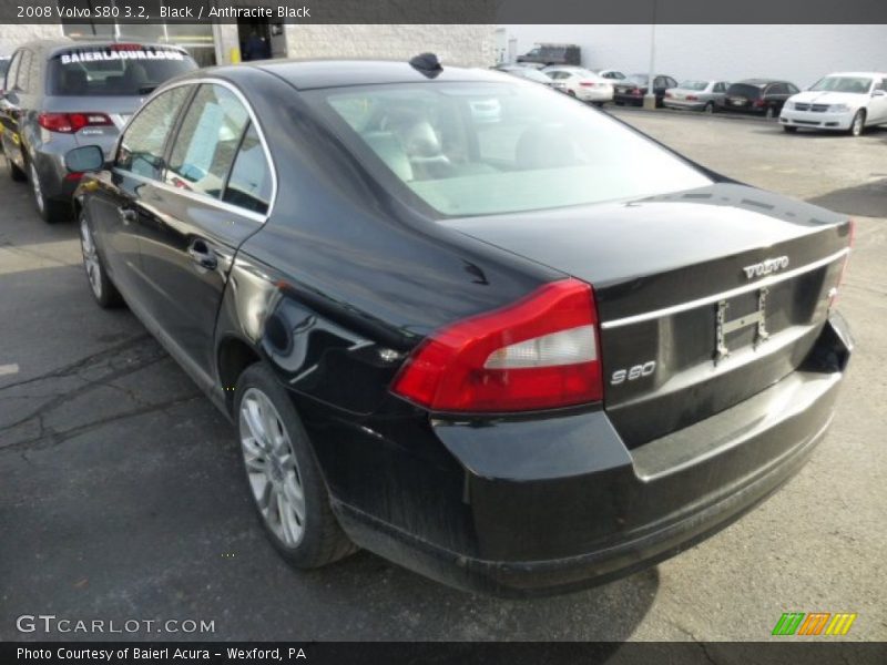 Black / Anthracite Black 2008 Volvo S80 3.2